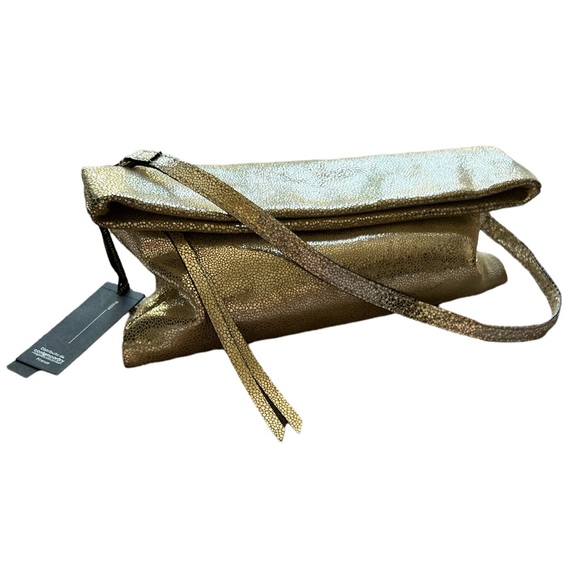 Last 1 ⛔️ Gianni Chiarini Cherry Leather Foldover Clutch Bag - Picture 10 of 15